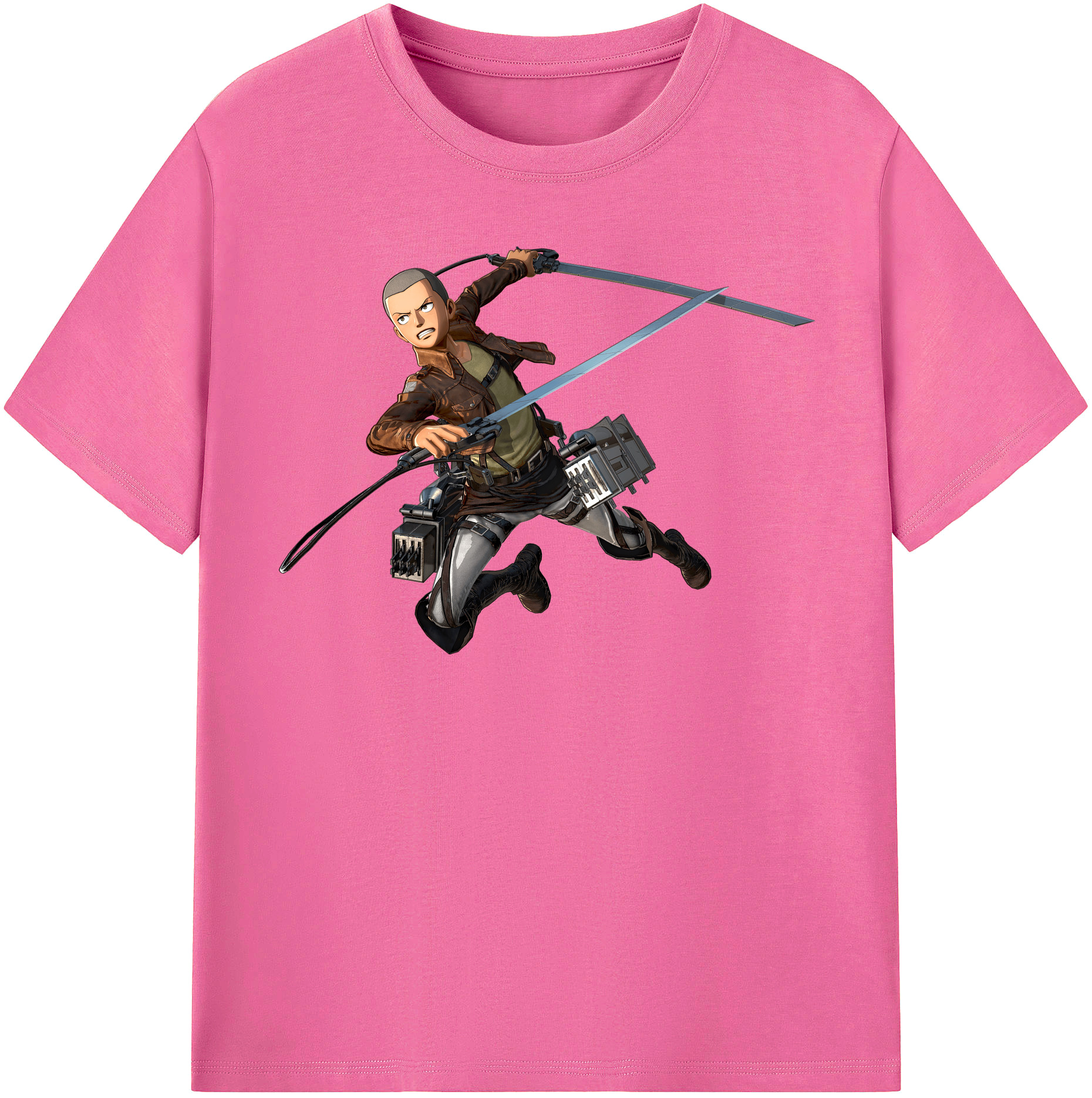 （画像用） 進撃の巨人 コニー·スプリンガー Attack on Titan Connie Springer レディースカジュアルプリントTシャツ（綿100％）